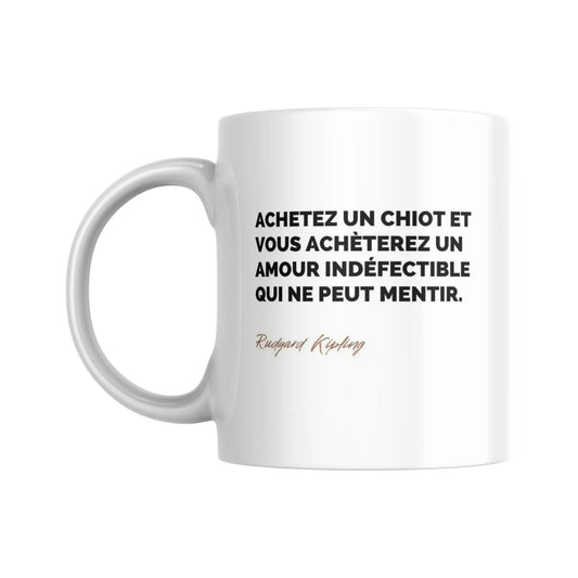 Mug Citation de Kipling sur les chats (citation) - Place des Images