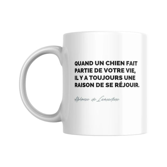 Mug Citation de Lamartine sur les chats (citation) - Place des Images