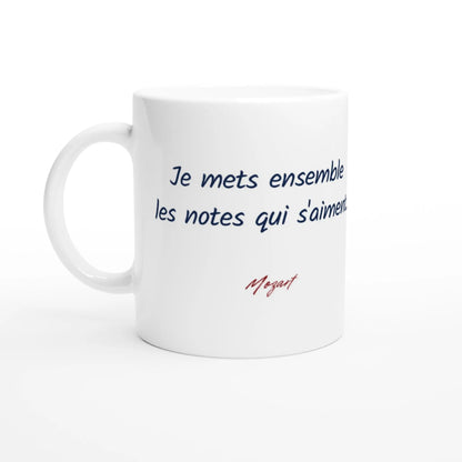 Mug Citation de Mozart sur la musique