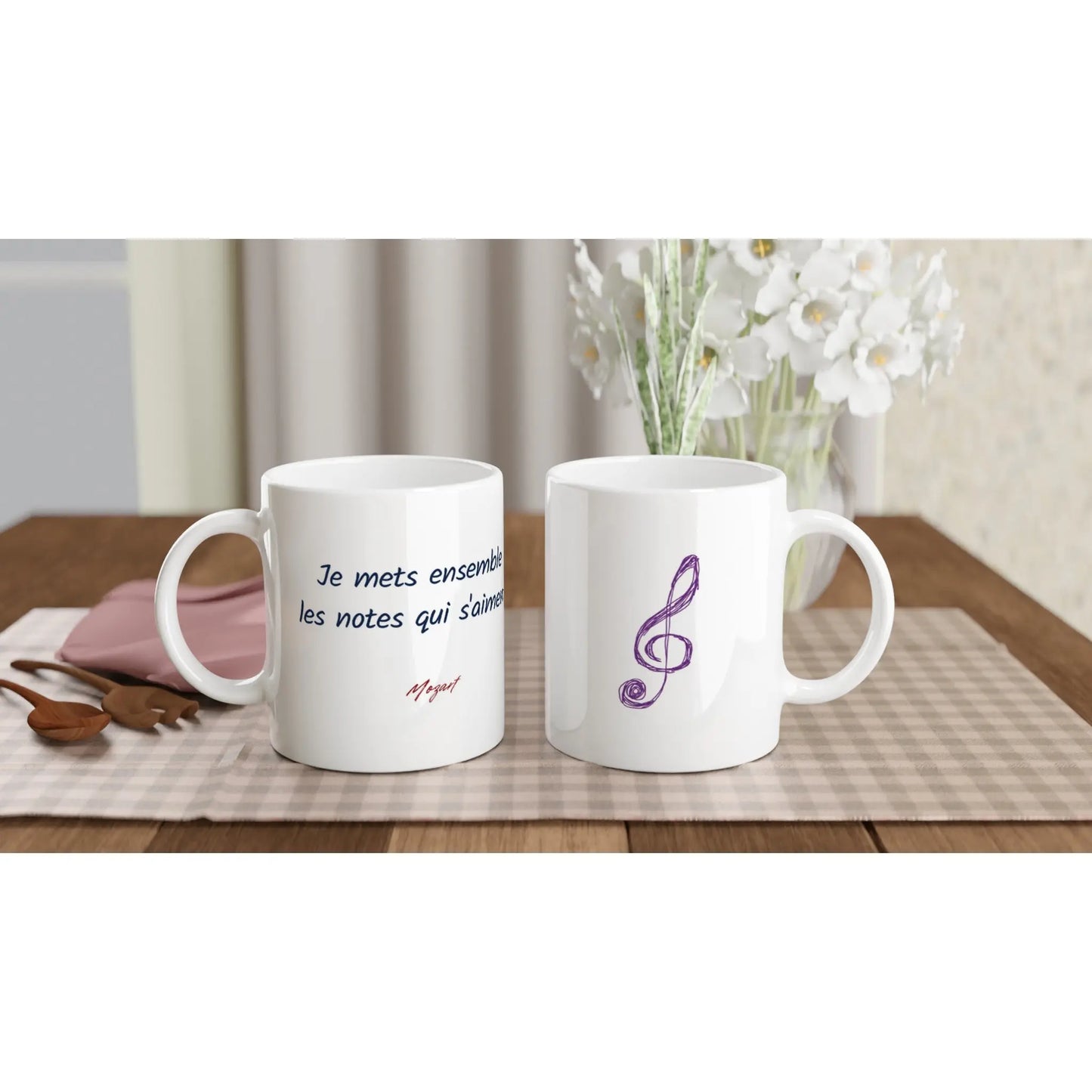 Mug Citation de Mozart sur la musique