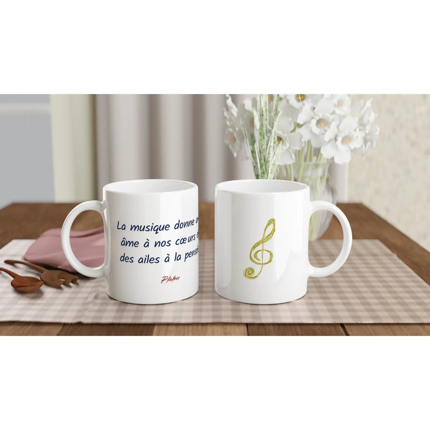 Mug Citation de Platon sur la musique