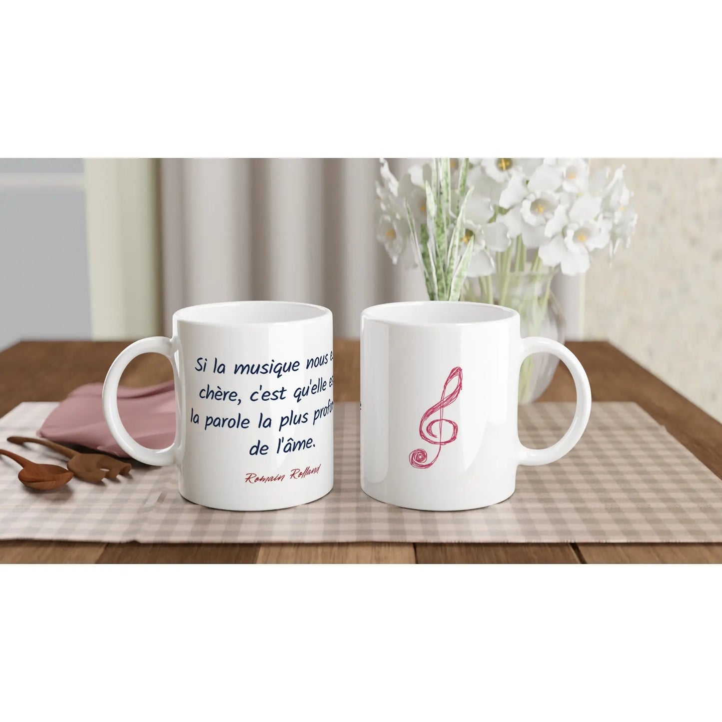 Mug Citation de Romain Rolland sur la musique