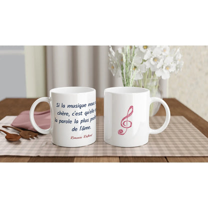 Mug Citation de Romain Rolland sur la musique