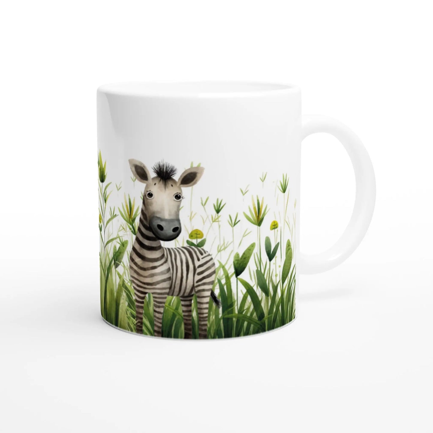 Mug Léopard et zèbre dans les hautes herbes