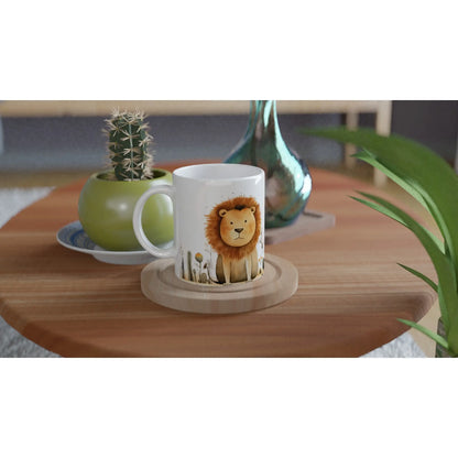 Mug Lion et girafe dans la savane