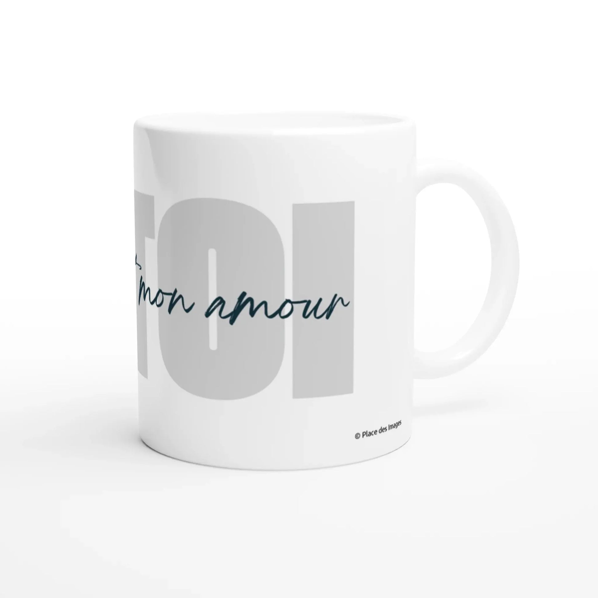  Mug cadeau - A toi, avec tout mon amour - Vue droite