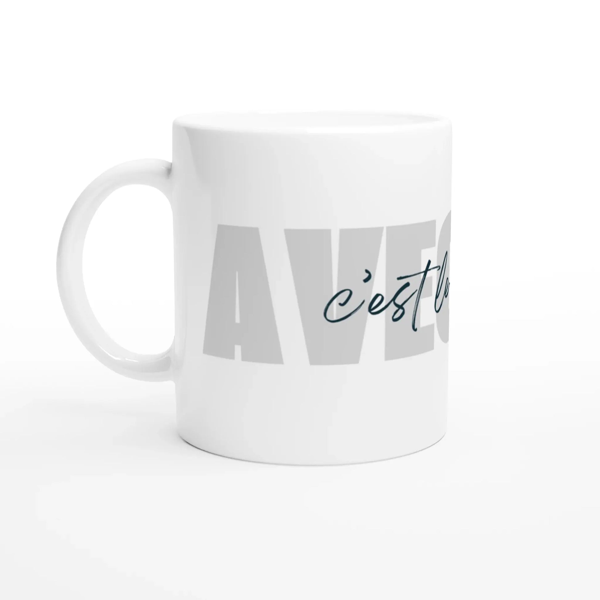 Mug cadeau - Avec toi, c'est le bonheur - Vue gauche