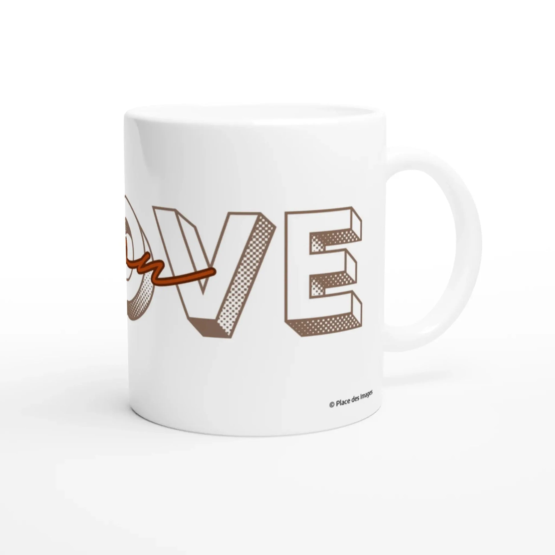 Mug cadeau avec l’expression “I love you”  - Vue droite