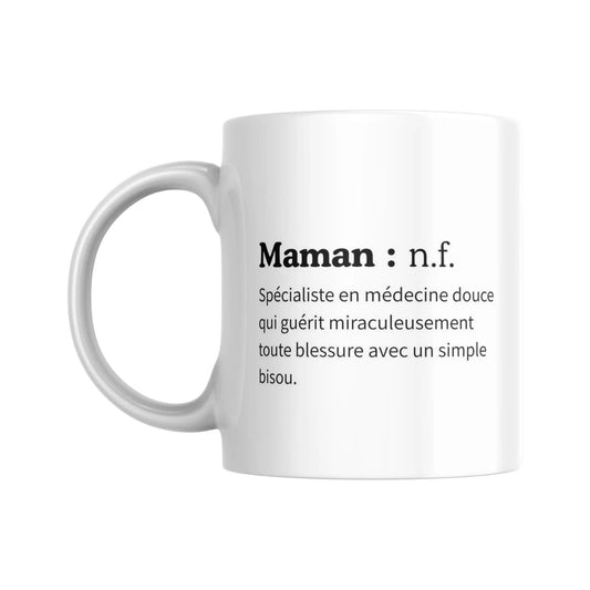 Mug / Tasse "Maman, spécialiste en médecine douce" (partie gauche) - Place des Images