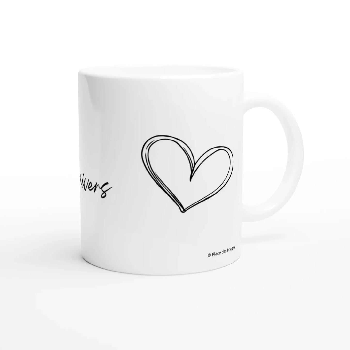 Mug cadeau Saint-Valentin - Dans ton regard, j'ai trouvé mon univers - Vue droite