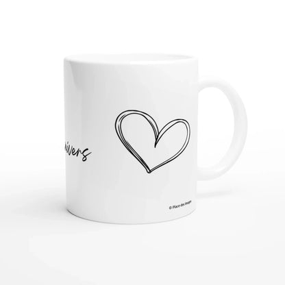 Mug cadeau Saint-Valentin - Dans ton regard, j'ai trouvé mon univers - Vue droite