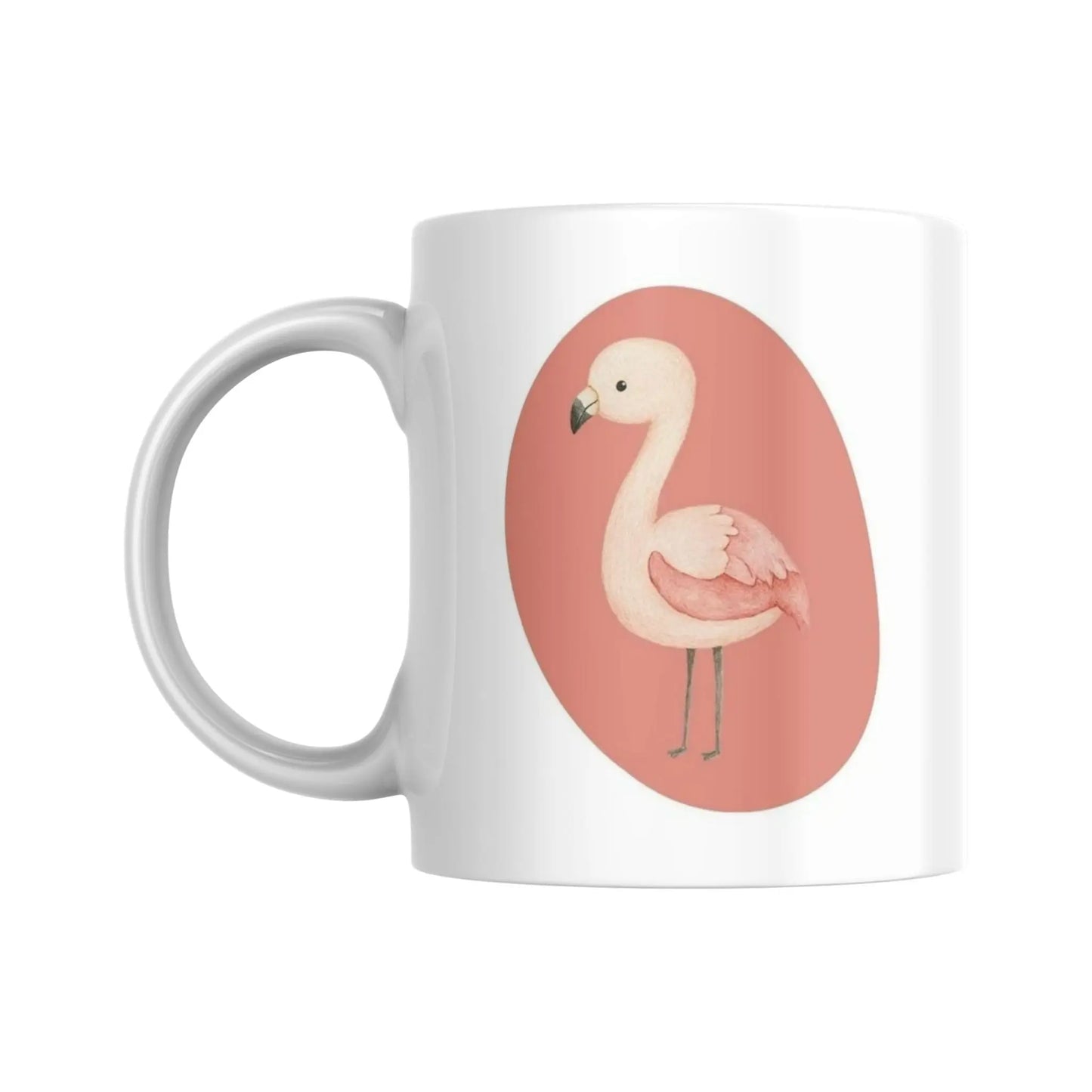 Mug pour enfant avec une illustration d'un flamand rose