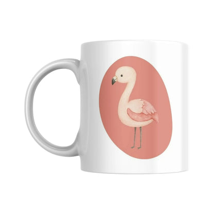 Mug pour enfant avec une illustration d'un flamand rose