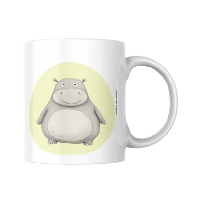 Mug pour enfant avec une illustration d'un hippopotame
