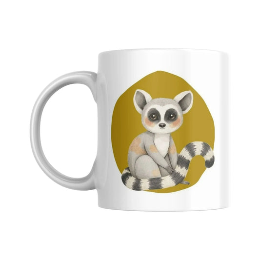 Mug pour enfant avec une illustration d'un lémurien