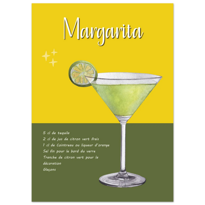 Affiche / Recette de la Margarita