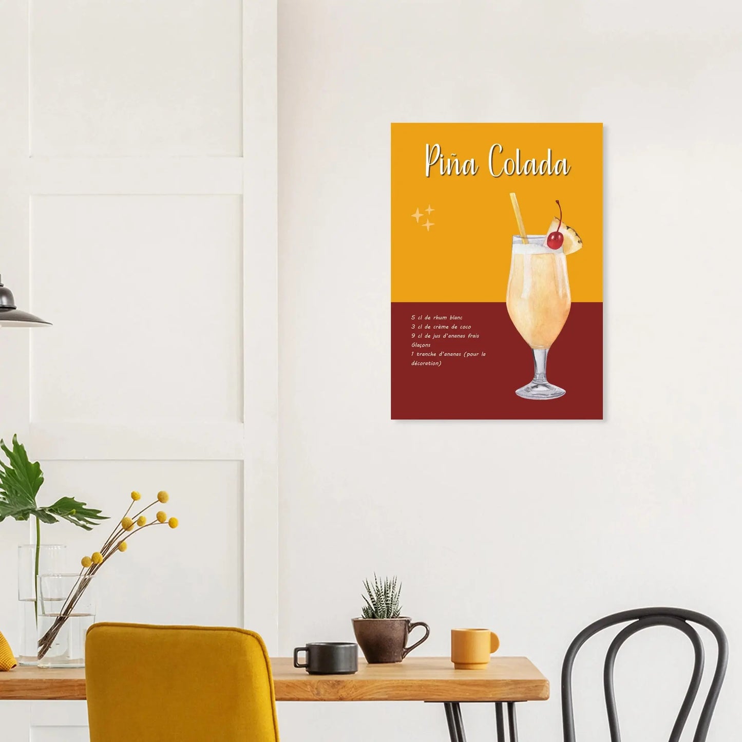 Affiche / Recette de la Pina Colada