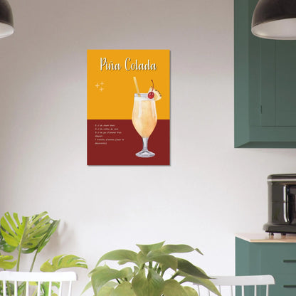 Affiche / Recette de la Pina Colada