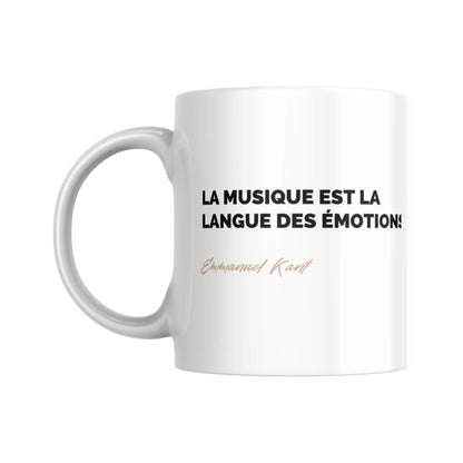 Tasse Citation d'Emmanuel Kant sur la musique - Place des Images