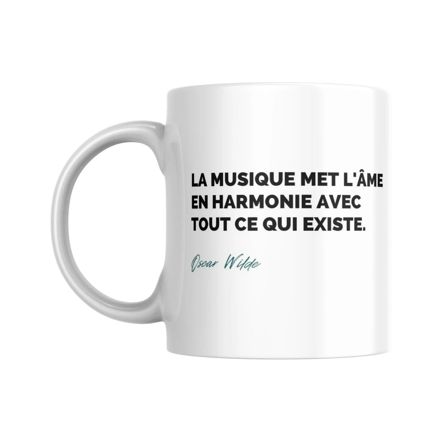 Tasse Citation d'Oscar Wilde sur la musique - Place des Images
