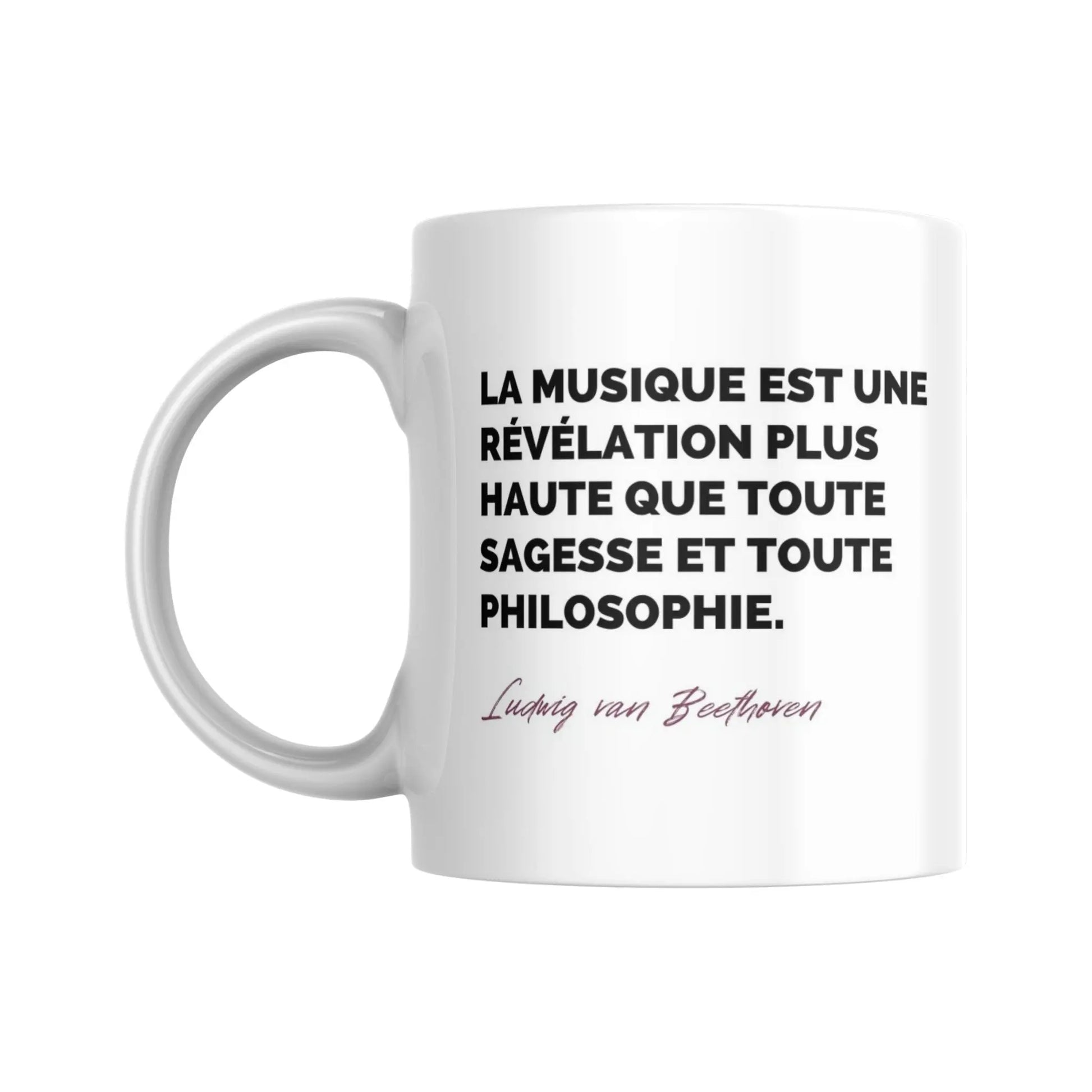 Tasse Citation de Beethoven sur la musique - Place des Images