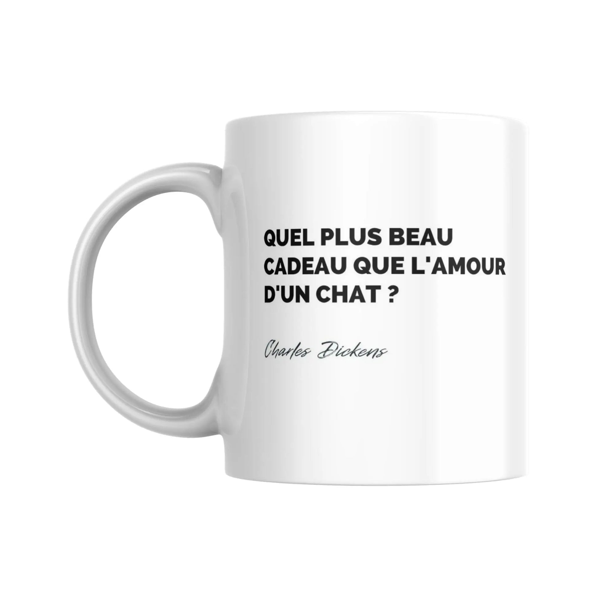 Mug Citation de Charles Dickens sur les chats (citation) - Place des Images