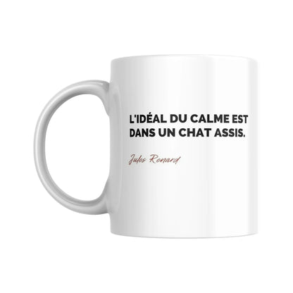 Mug Citation de Jules Renard sur les chats (citation) - Place des Images
