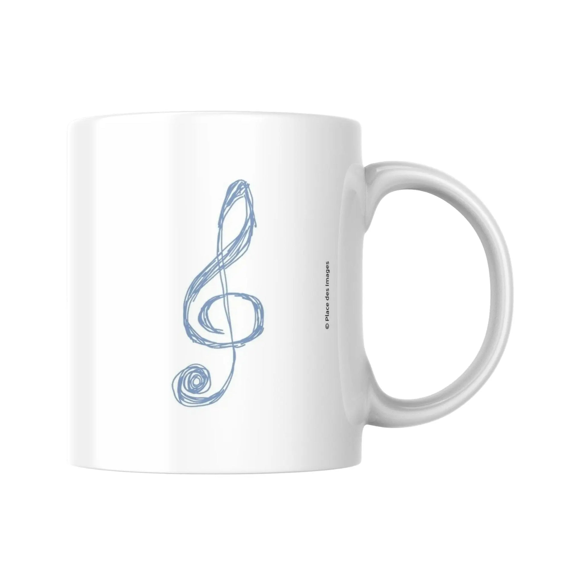 Tasse Citation de Miguel de Cervantes sur la musique - Place des Images