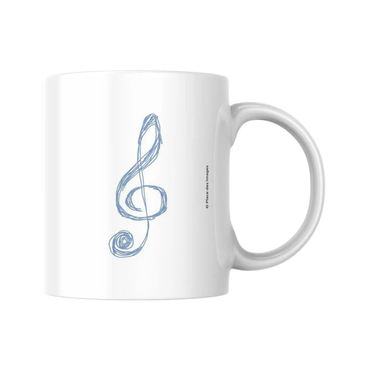 Tasse Citation de Miguel de Cervantes sur la musique - Place des Images