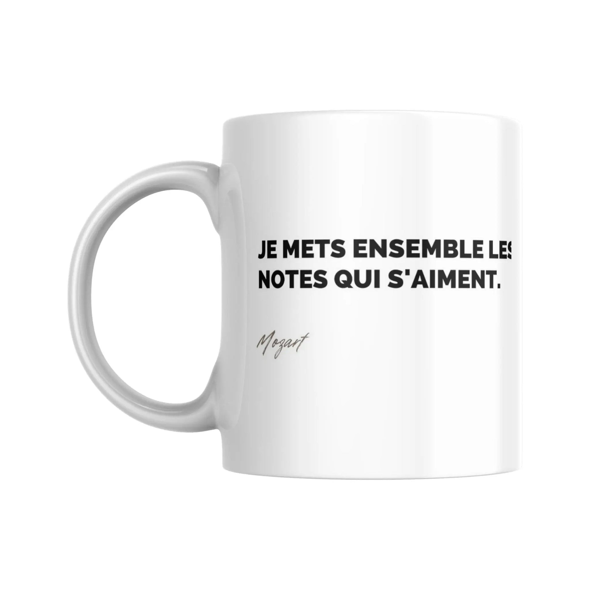 Tasse Citation de Mozart sur la musique - Place des Images
