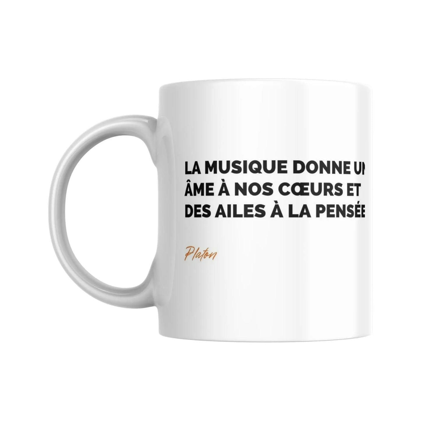 Tasse Citation de Platon sur la musique - Place des Images