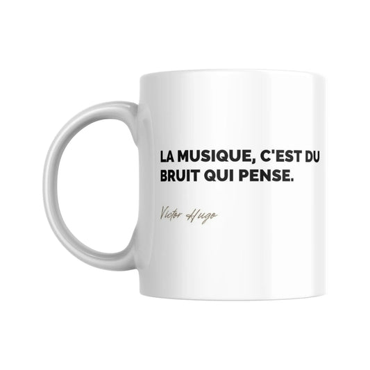 Tasse Citation de Victor Hugo sur la musique - Place des Images