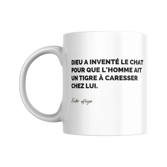 Mug Citation de Victor Hugo sur les chats comparés aux tigres (citation) - Place des Images
