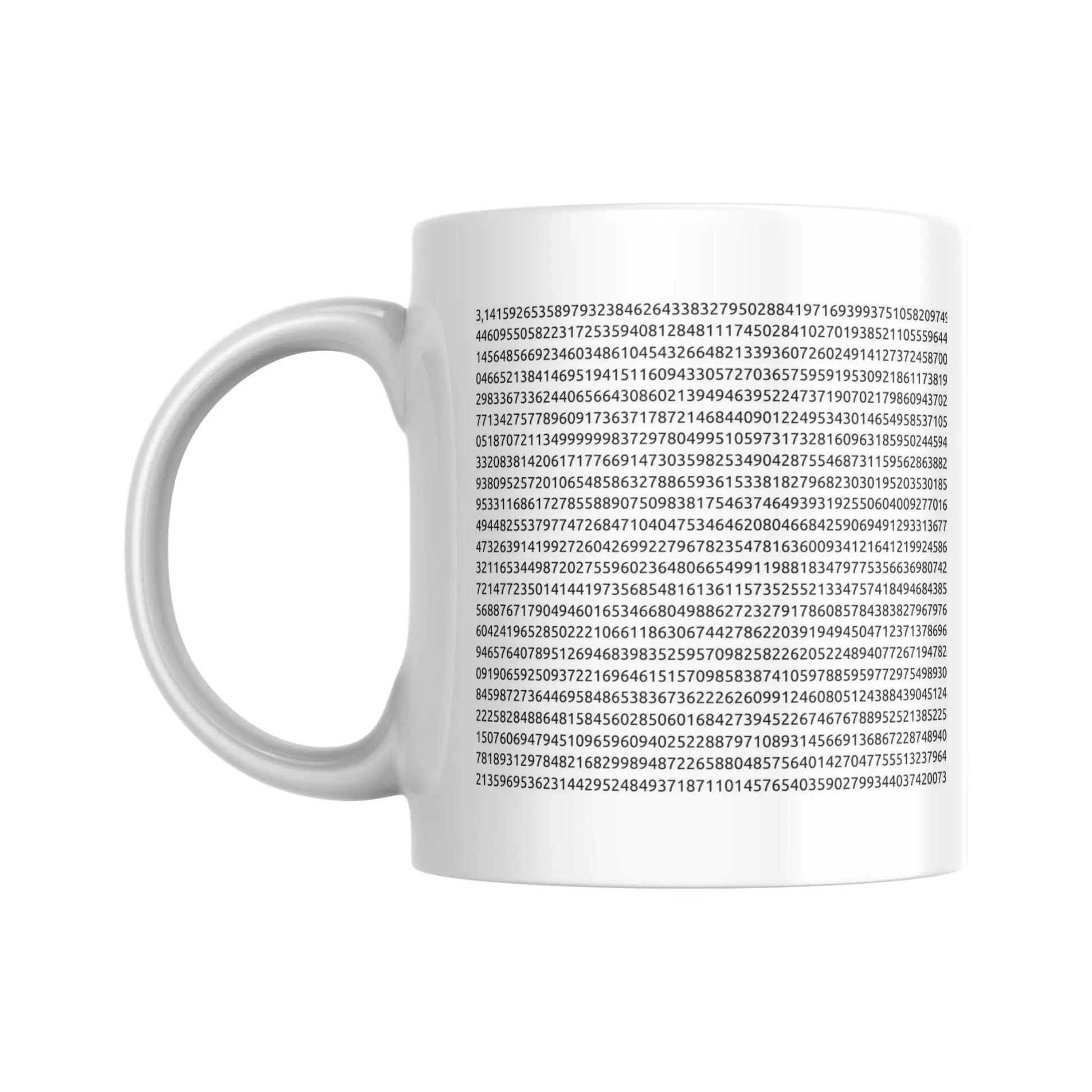 Mug PI les 2800 premiers chiffres (partie gauche) - Place des Images