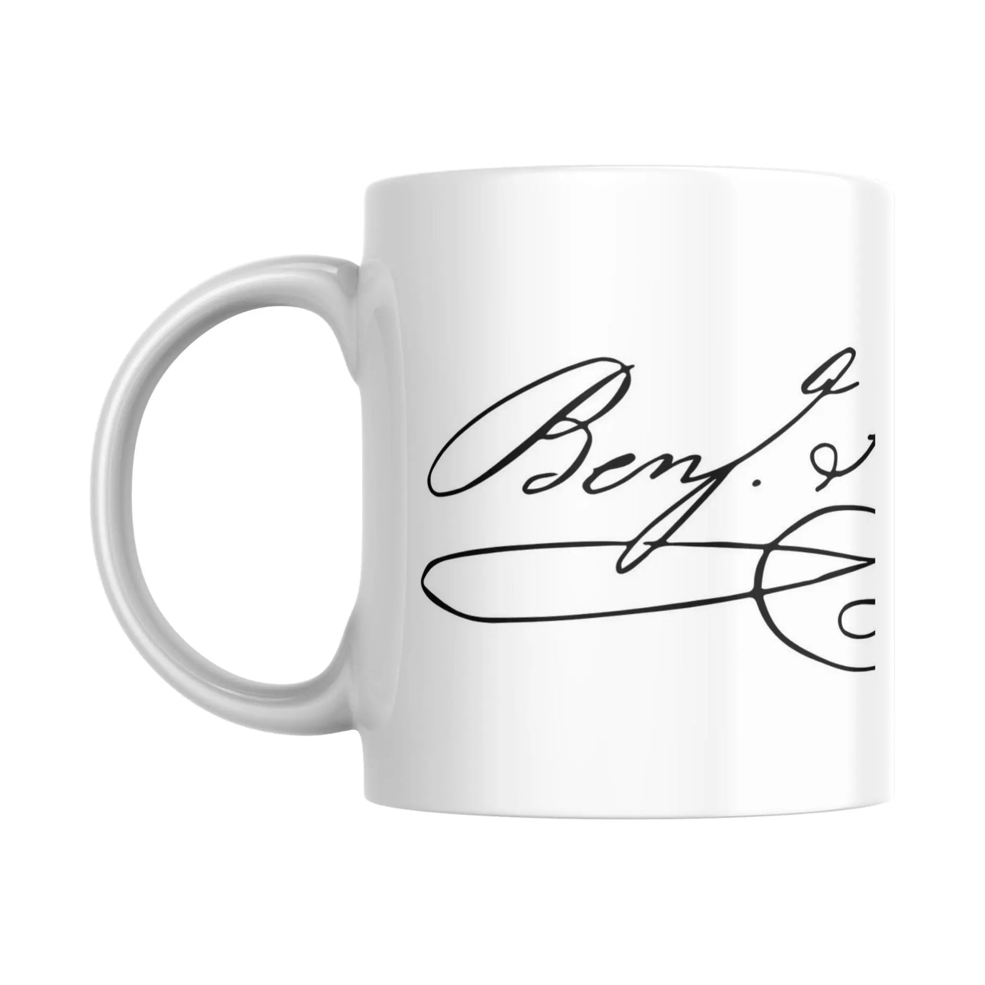 Mug Signature de Benjamin Franklin (partie gauche) - Place des Images