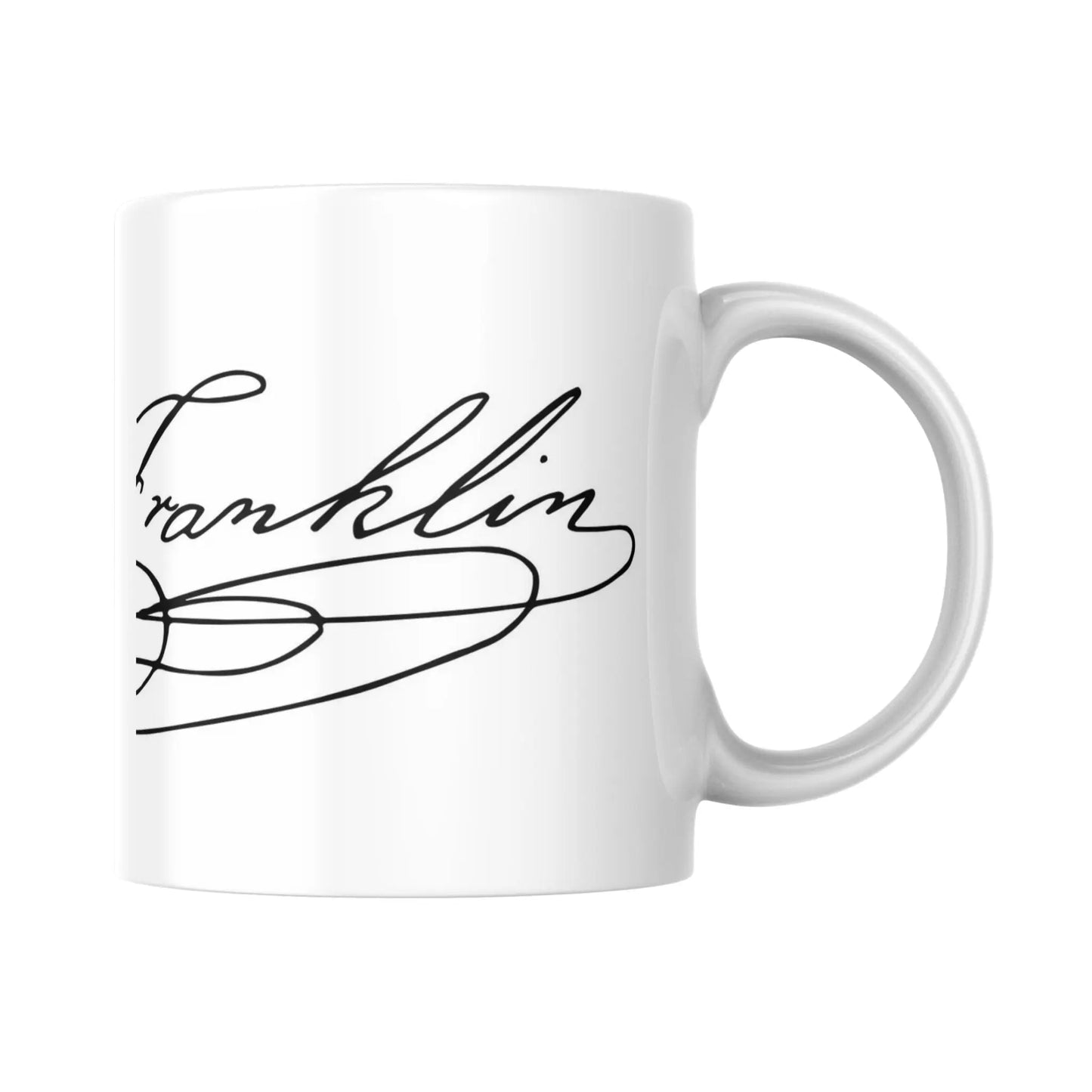 Mug Signature de Benjamin Franklin (partie droite) - Place des Images