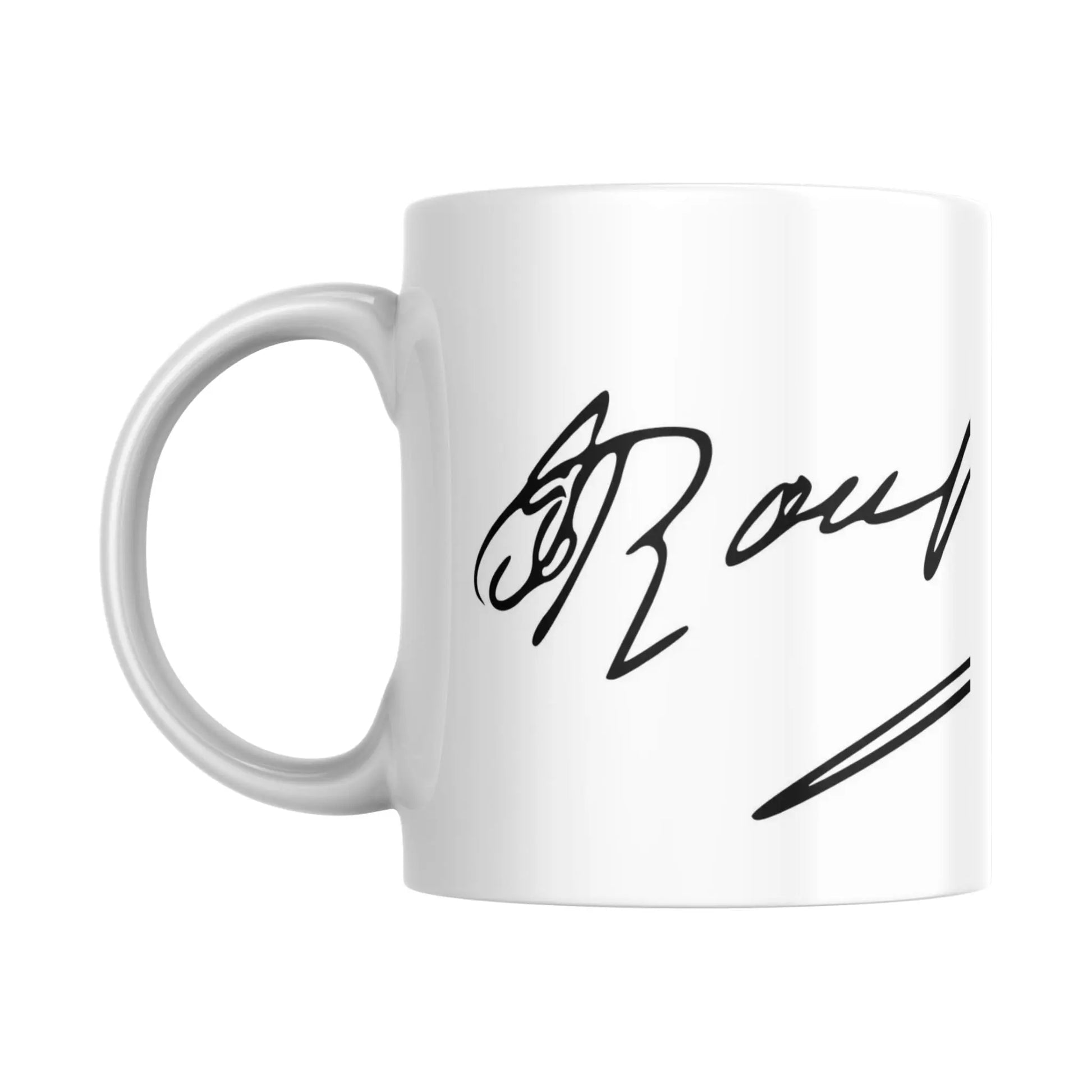 Tasse Signature de Jean - Jacques Rousseau (partie gauche) - Place des Images