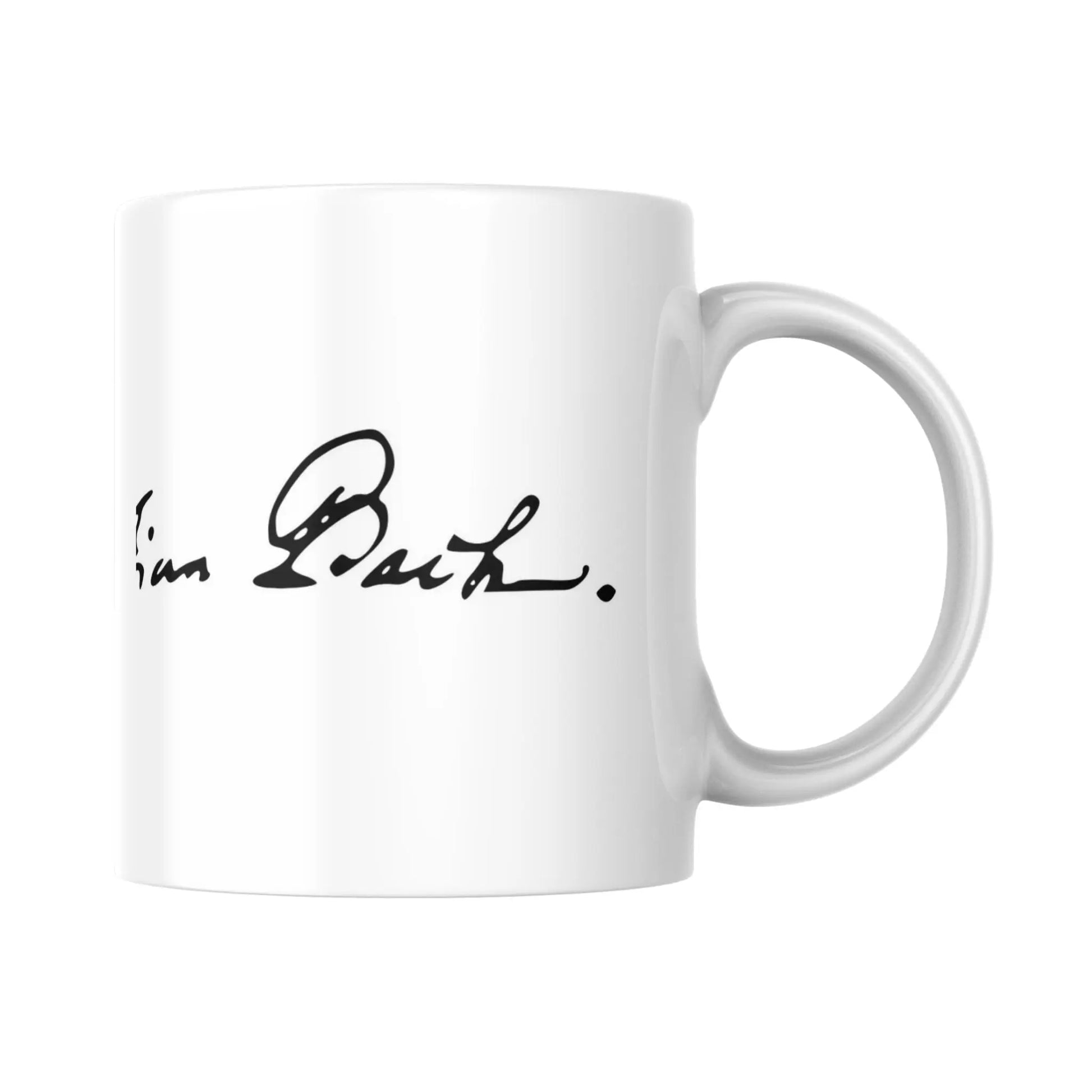 Mug Signature de Jean-Sébastien Bach (partie droite) - Place des Images