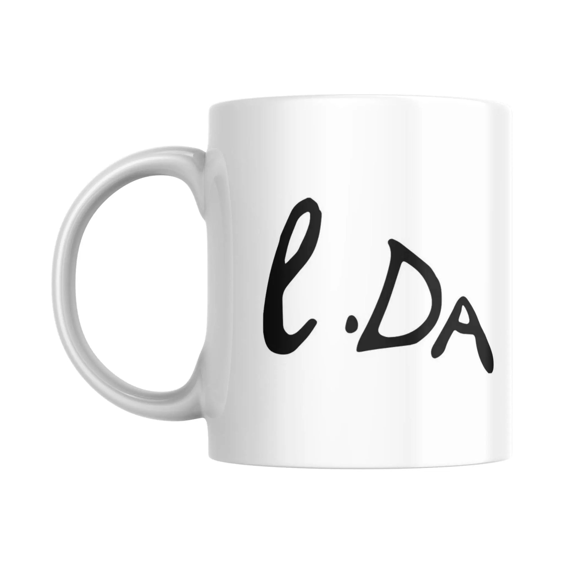 Mug Signature de Léonard de Vinci (partie gauche) - Place des Images