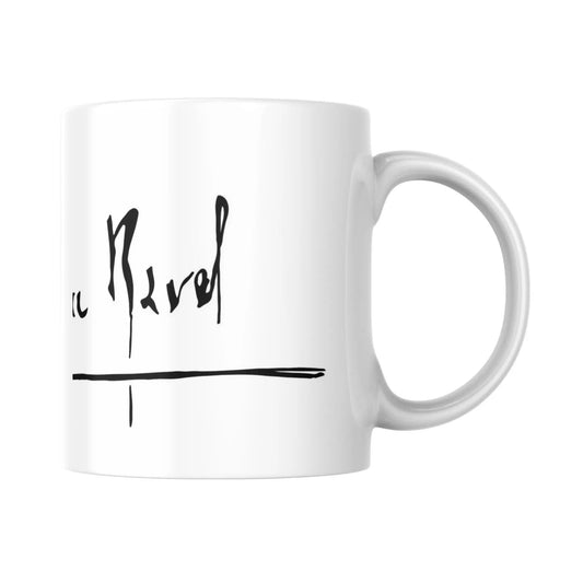 Mug Signature de Maurice Ravel (partie droite) - Place des Images