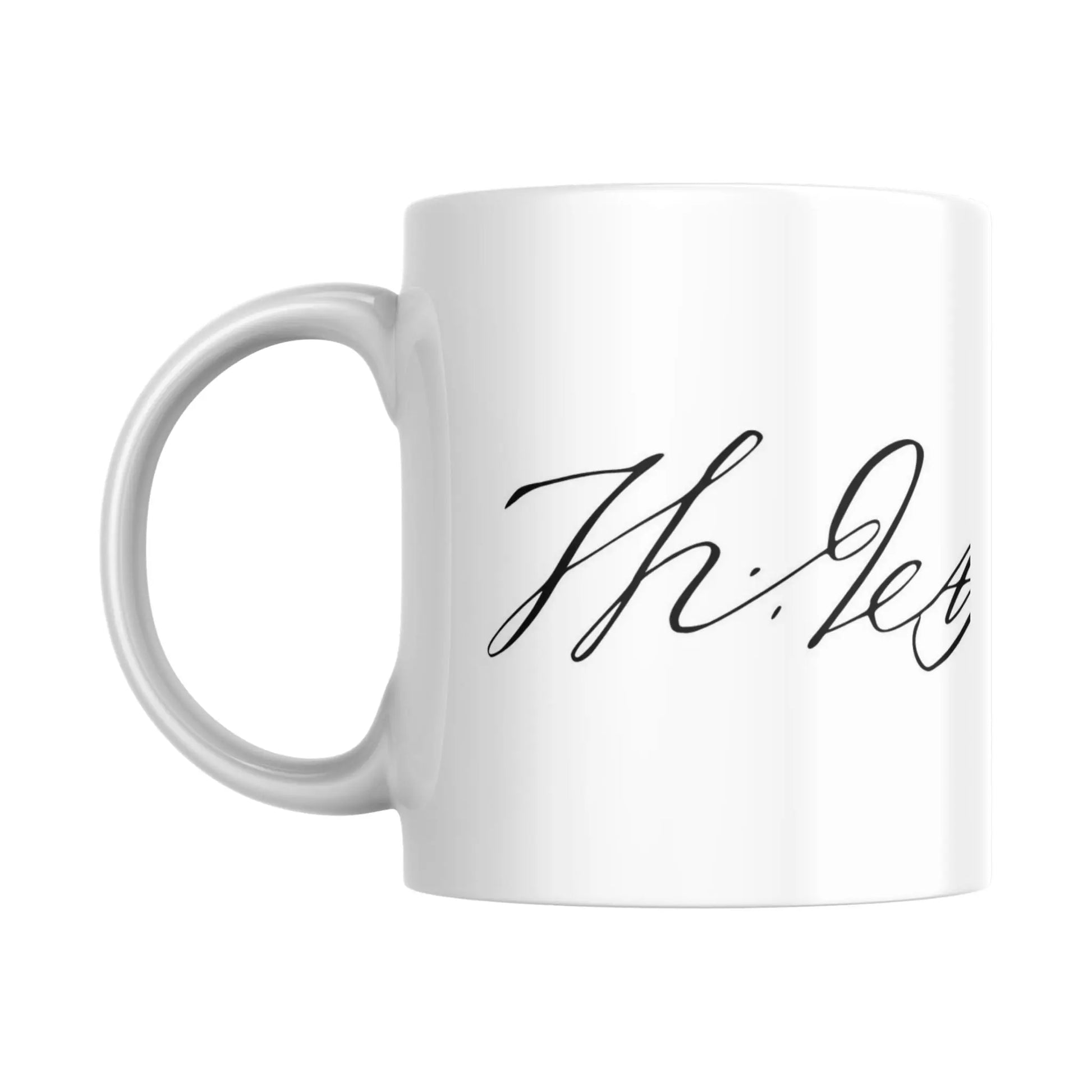 Mug Signature de Thomas Jefferson (partie gauche) - Place des Images