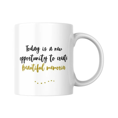 Tasse bilingue "Aujourd'hui est une nouvelle opportunité..." - Place des Images