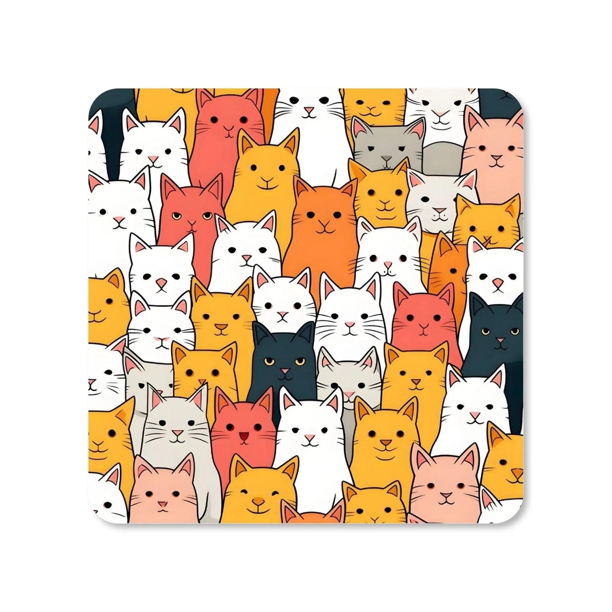 Dessous de verre -Mosaïque de chats Vue 3 - Place des Images