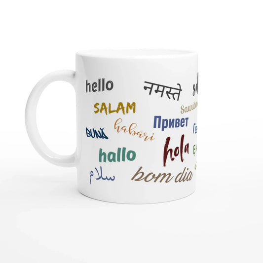 Mug Méli - mélo de "Bonjour" en couleur - Place des Images