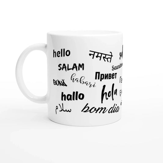 Mug Méli - mélo de "Bonjour" en Noir & Blanc - Place des Images