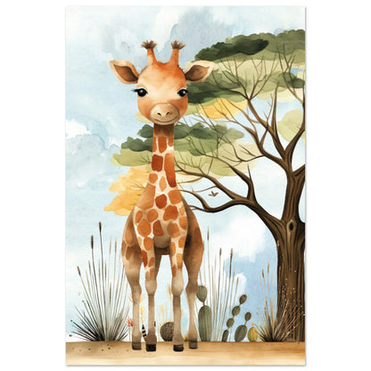 Affiche / poster pour enfant : Girafe