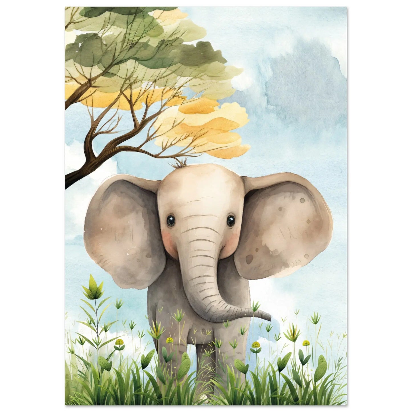 Affiche / poster pour enfant : éléphant