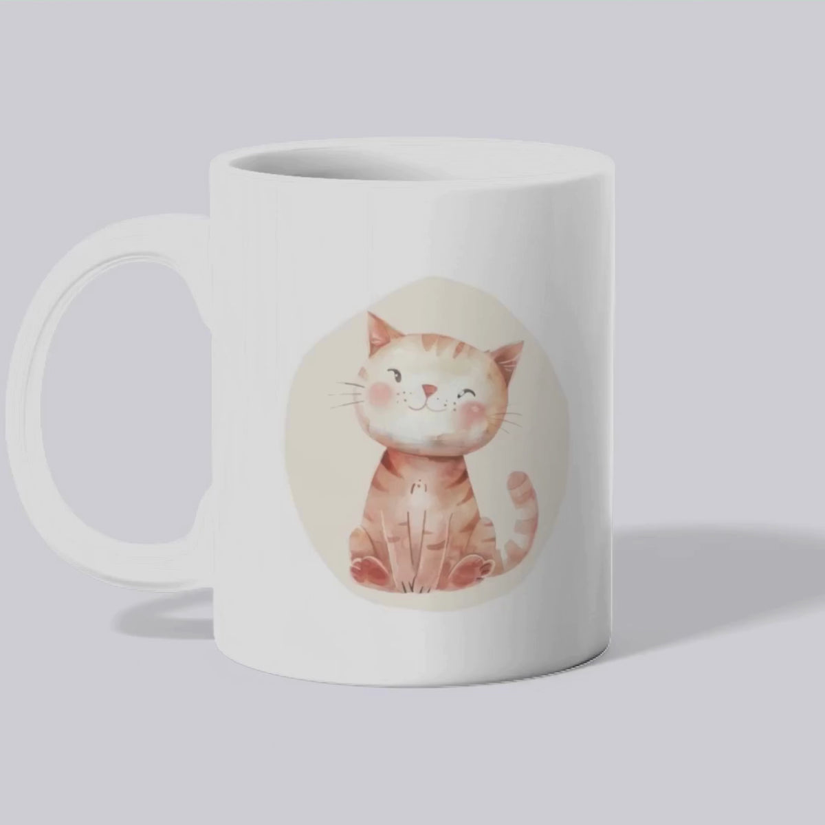 Mug enfant Chat & Hérisson (vue panoramique) - Place des Images