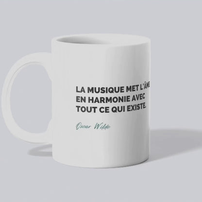 Tasse Citation d'Oscar Wilde sur la musique (vidéo) - Place des Images