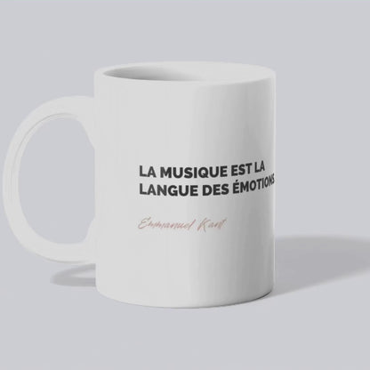 Mug / Tasse Citation d'Emmanuel Kant sur la musique (vidéo) - Place des Images